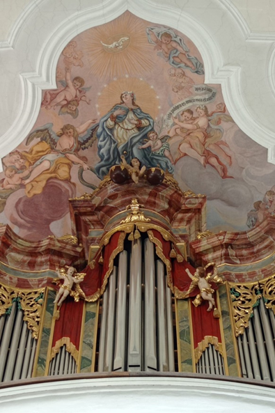 Auffahrt in der Pfarrkirche Maria Himmelfahrt in Bad Kötzting